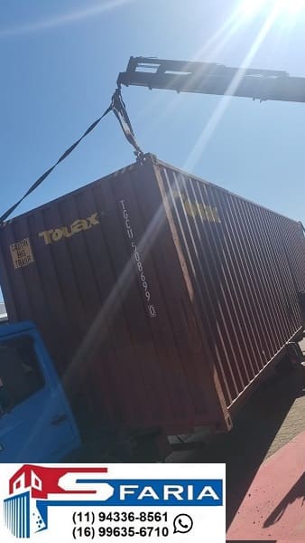 Transporte de container refrigerado